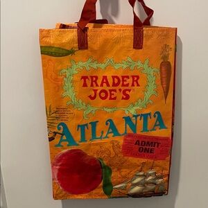Trader Joe's Atlanta reusable shopping Tote Bag NWT
